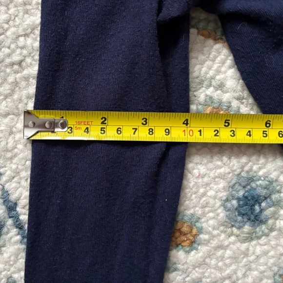 Lilly Pulitzer Navy Blue and Gold Rim Button V Neck Cardigan XS - Picture 4 of 9